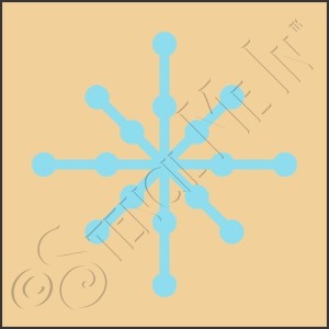 CA748 * Snowflake Art Stencil 4x4 