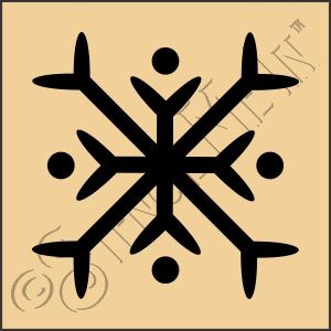 CA754 * Snowflake Art Stencil 4x4 