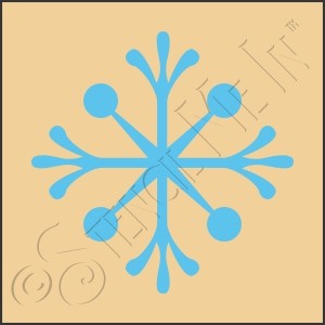 CA755 * Snowflake Art Stencil 4x4 