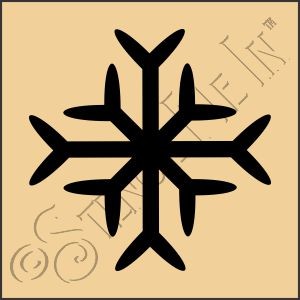 CA770 * Snowflake Art Stencil 4x4 