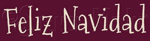 482-CW64 * Feliz Navidad 2.5x9 