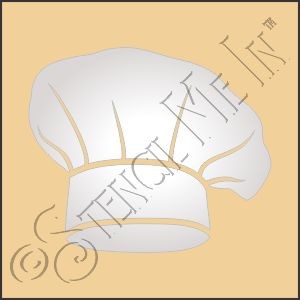 CA885 * Chef Hat Stencil 4x4 